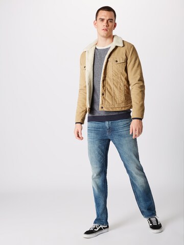 JACK & JONES Regularen Kavbojke 'Clark' | modra barva