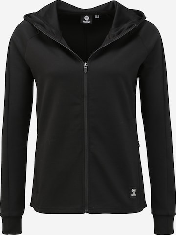 Hummel Athletic Zip-Up Hoodie 'Essi' in Black: front