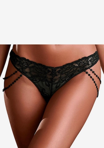 JETTE String in Black: front