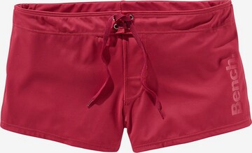 BENCH - Calções de banho desportivos em vermelho: frente