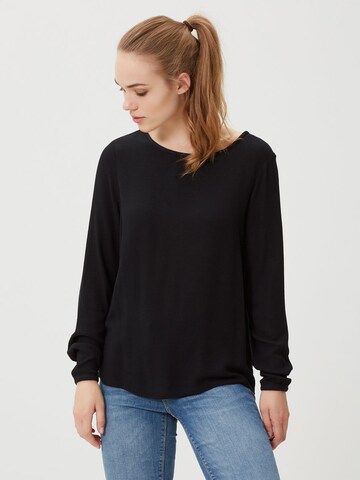 VERO MODA Blouse 'Asta' in Zwart: voorkant