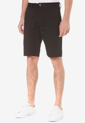 Volcom Regular Chino Pants in Black: front