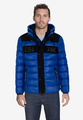 CIPO & BAXX Winter Jacket in Blue: front