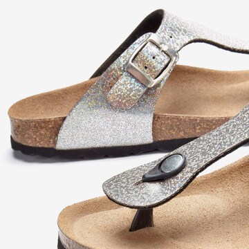 LASCANA Teenslipper in Zilver