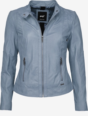 Maze Lederjacke 'Marcie' in Hellblau | ABOUT YOU