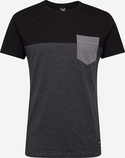 Iriedaily T-Shirt in grau / schwarz, Produktansicht