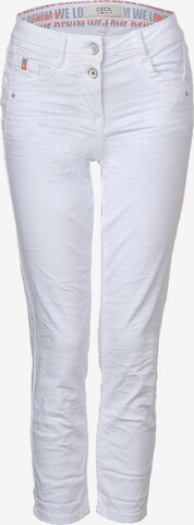 CECIL Slimfit Jeans 'Scarlett' in Weiß: predná strana