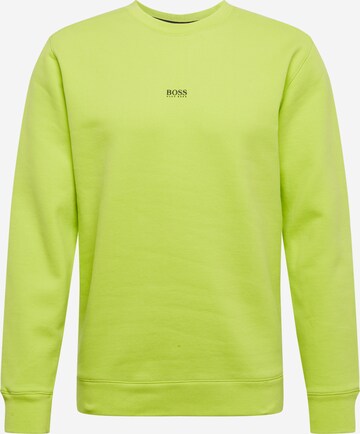 BOSS Orange Regular Fit Sweatshirt 'Weevo' in Grün: predná strana