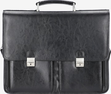 Alassio Document Bag 'Veneto' in Black: front