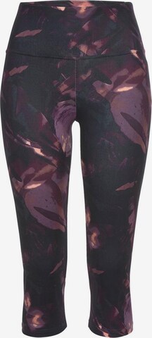 Skinny Pantalon de sport LASCANA ACTIVE en violet : devant