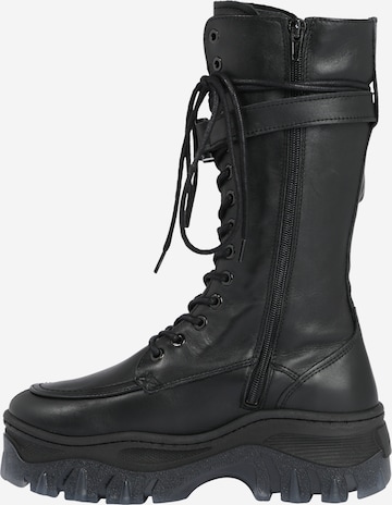 BRONX Lace-Up Boots 'Jaxstar' in Black: front