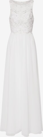 Laona Evening Dress in White: front