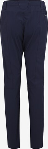 CMP Slimfit Outdoorbroek in Blauw: terug