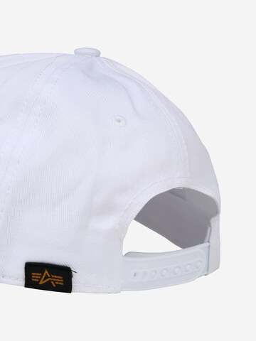 Cappello da baseball 'Nasa' di ALPHA INDUSTRIES in bianco