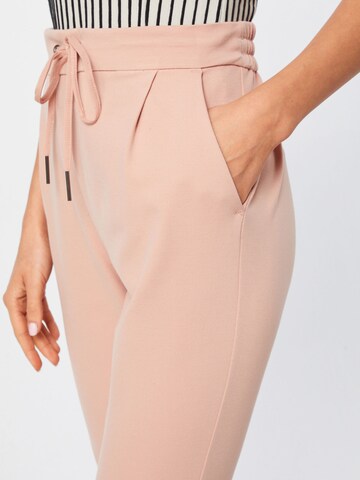 VERO MODA Tapered Pleat-Front Pants 'Eva' in Pink