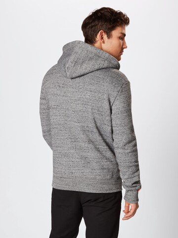 Veste de survêtement Superdry en gris : derrière