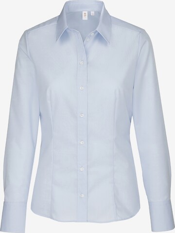 Camicia da donna 'Schwarze Rose' di SEIDENSTICKER in blu: frontale