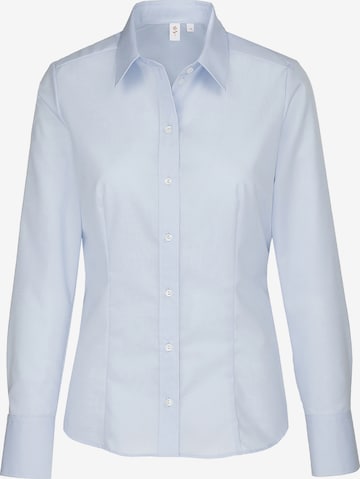 Camicia da donna 'Schwarze Rose' di SEIDENSTICKER in blu: frontale