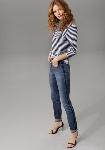 Aniston CASUAL Skinny Jeans in Blau