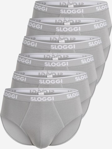 Slip 'men GO ABC' di SLOGGI in grigio: frontale