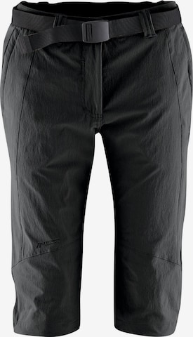 Maier Sports Regular Outdoor Pants 'Kluane' in Black: front