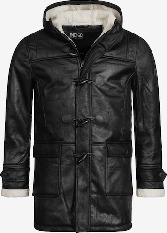 INDICODE JEANS Winter Coat 'Calshot' in Black: front