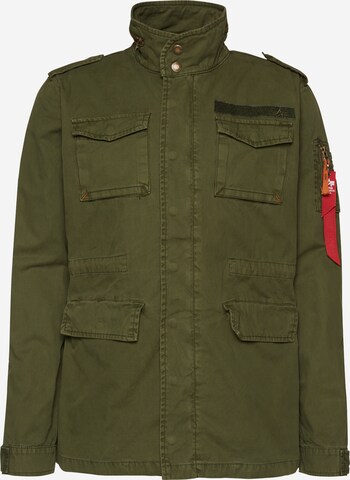 ALPHA INDUSTRIES - Chaqueta de entretiempo 'Huntington' en verde: frente