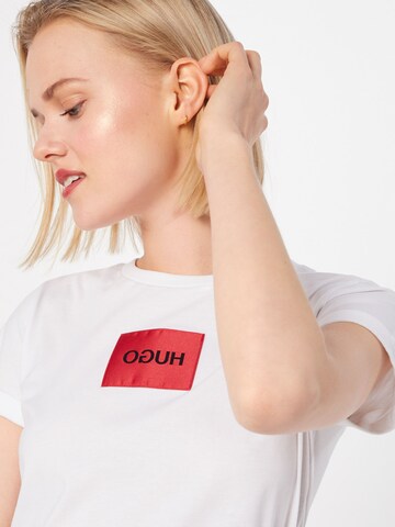 HUGO Shirt 'Dennja' in Weiß