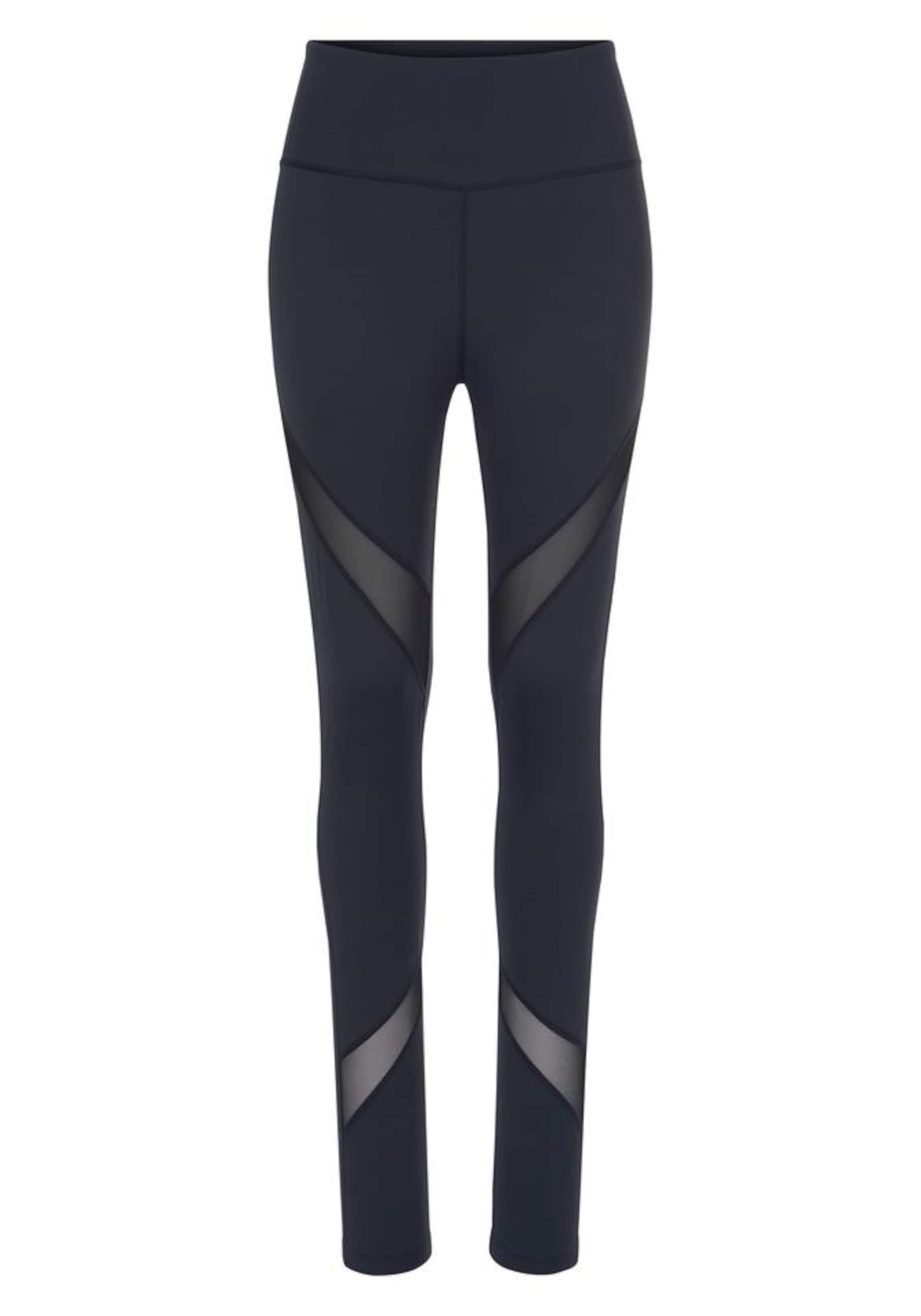 Skinny Pantalon de sport LASCANA ACTIVE en noir : devant