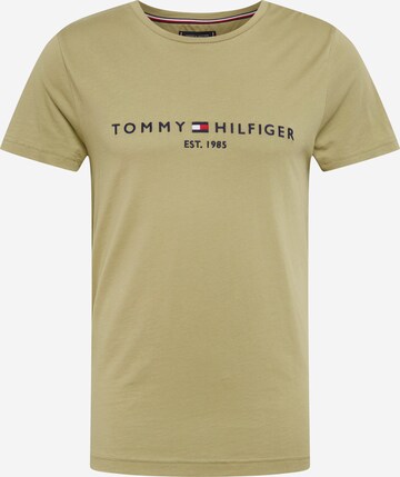 TOMMY HILFIGER Tričko – zelená: přední strana