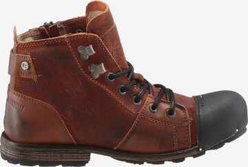 YELLOW CAB Lace-Up Boots 'Industrial' in Brown