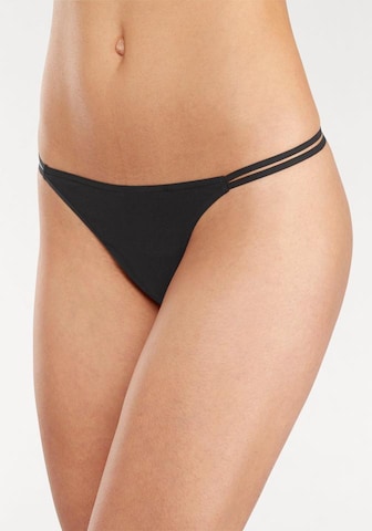 VIVANCE Thong in Black: front