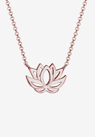 ELLI Ketting 'Lotusblume' in Goud