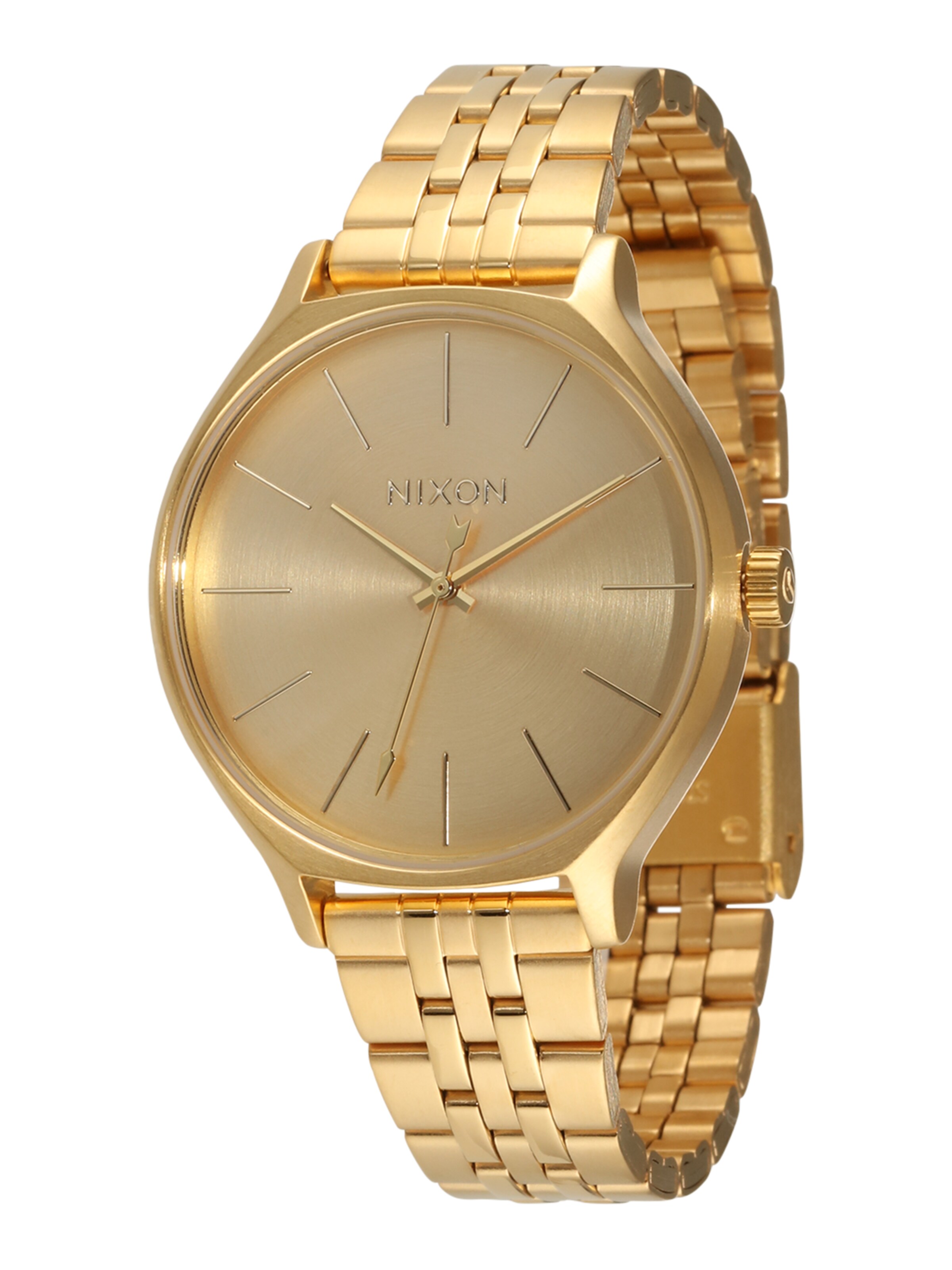 Nixon - Analoog horloge 'Clique' in de kleur Goud