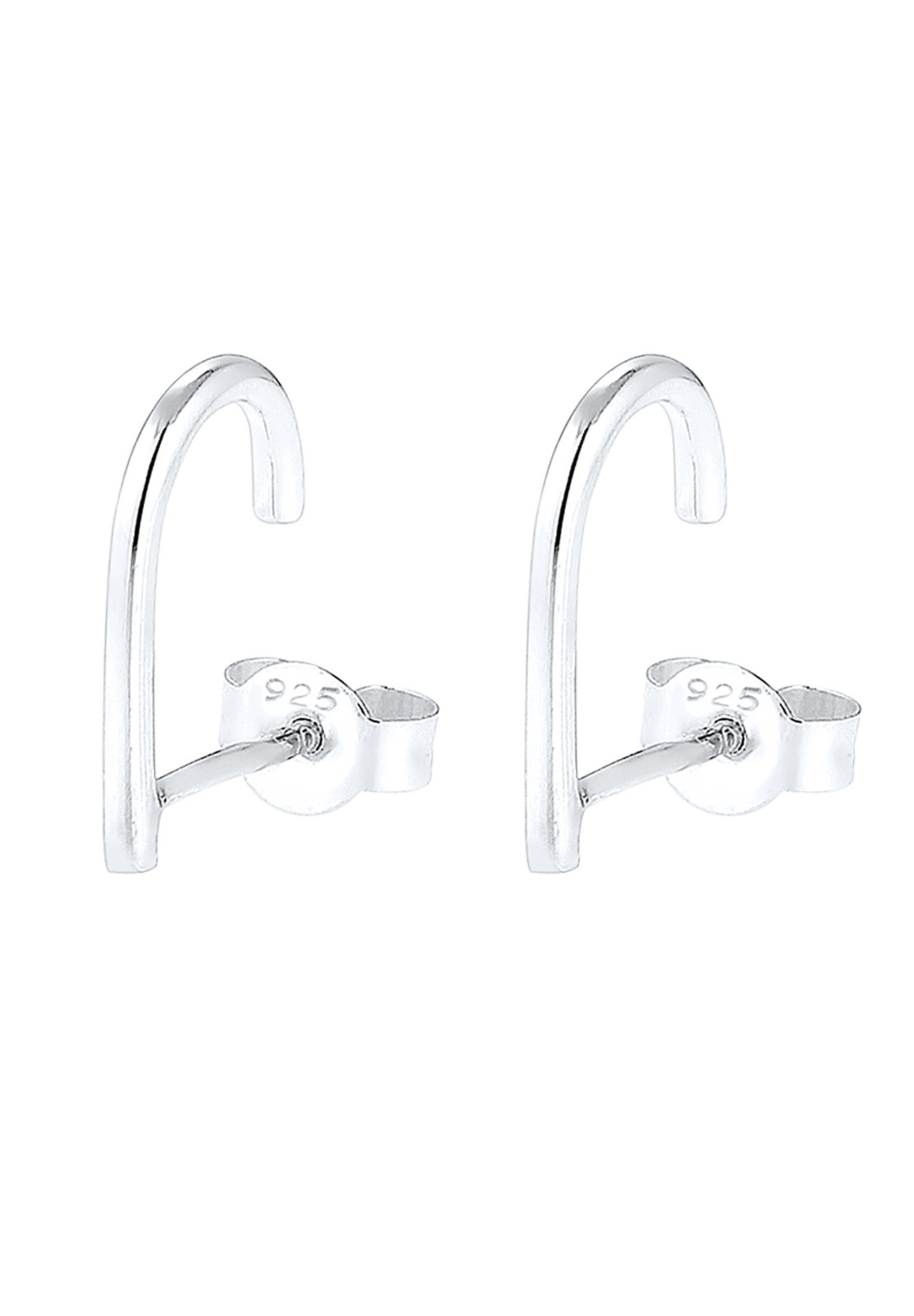 ELLI Oorbellen 'Suspender' in Zilver: voorkant