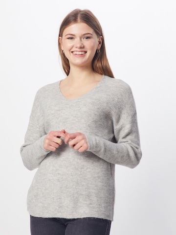 VERO MODA Sweater 'Lefile' in Grey: front