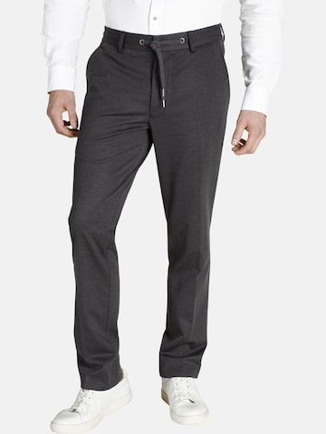 Regular Pantalon 'Duke Bernard' Charles Colby en gris : devant