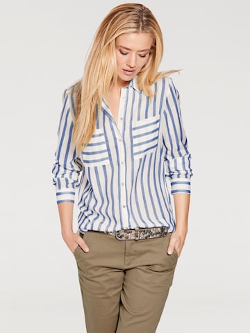 heine Blouse in Blauw: voorkant