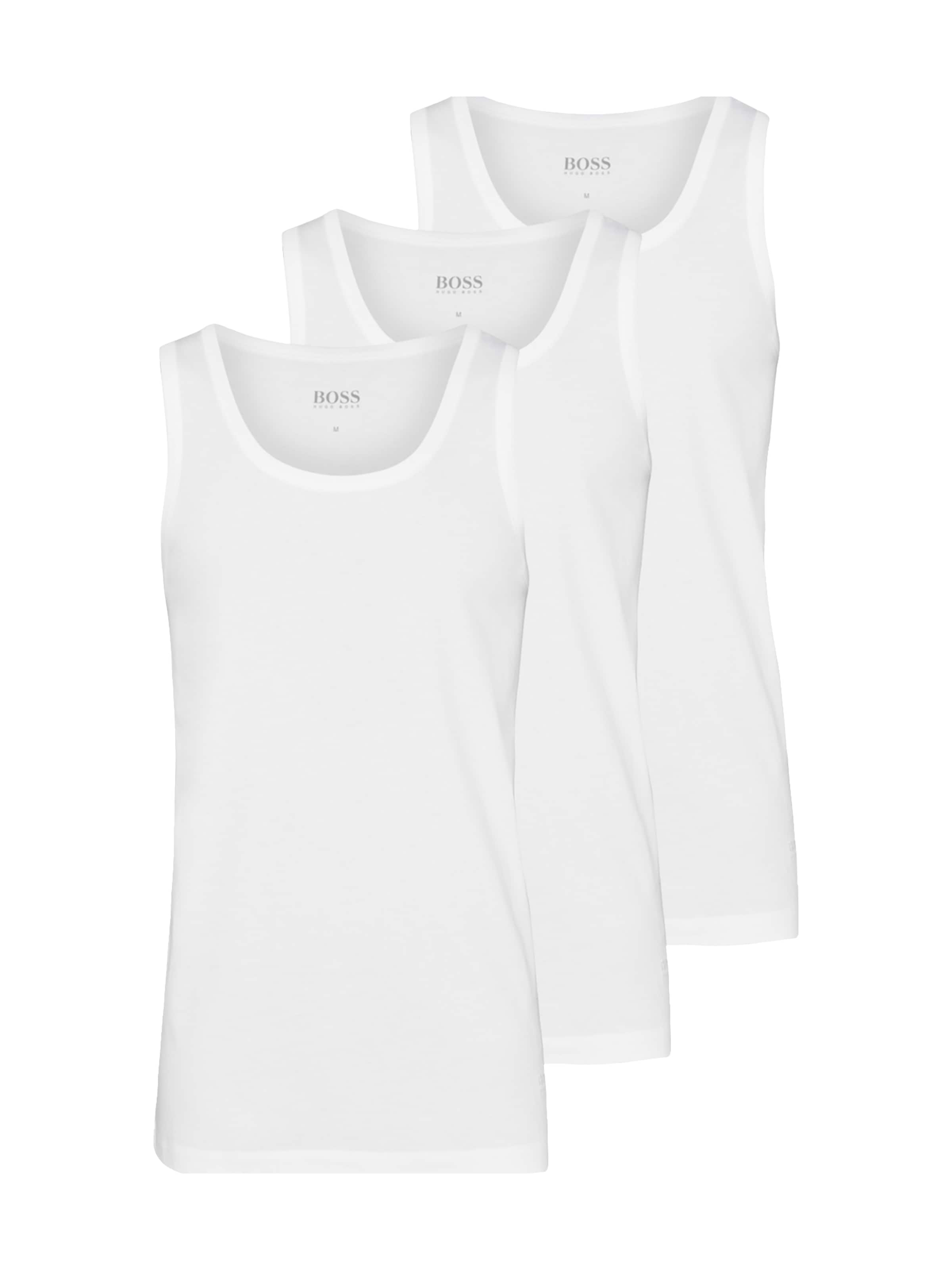 BOSS Unterhemd in Weiß: Vorderseite