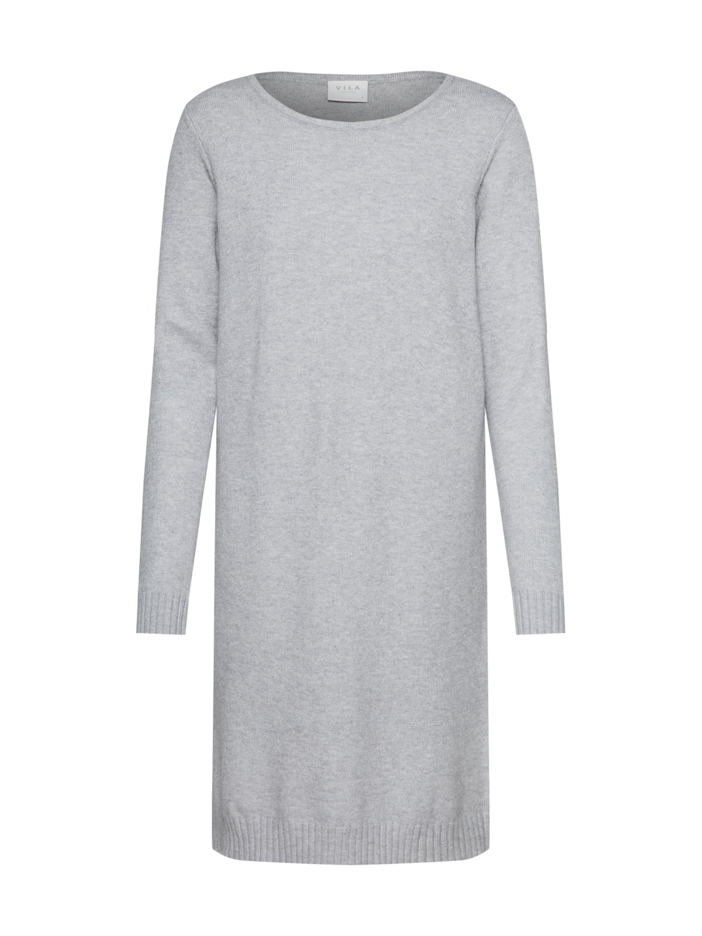 VILA Πλεκτό φόρεμα σε γκρι: μπροστά