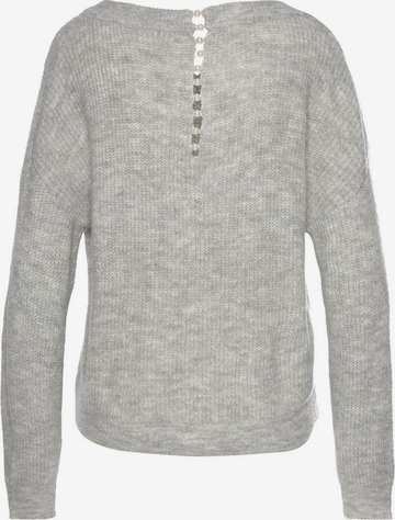 LASCANA Pullover in Grau