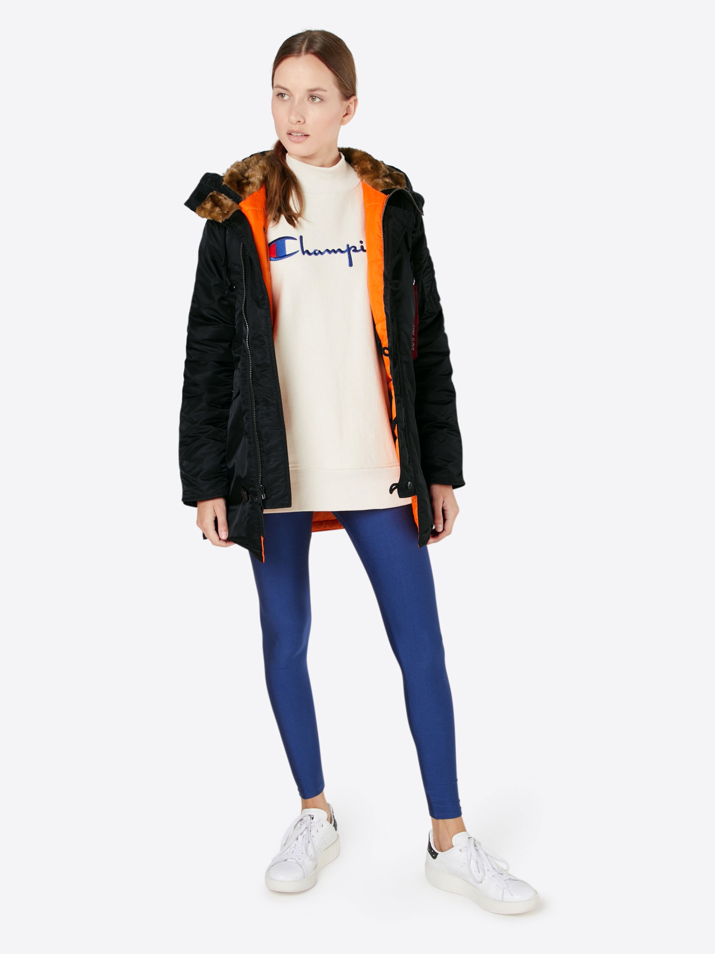 ALPHA INDUSTRIES Winter jacket in Black