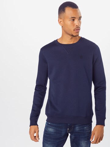 G-Star RAW Sweatshirt in Blauw: voorkant