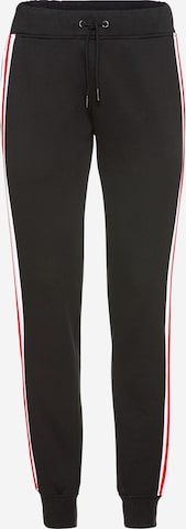 Urban Classics Tapered Pants in Black: front