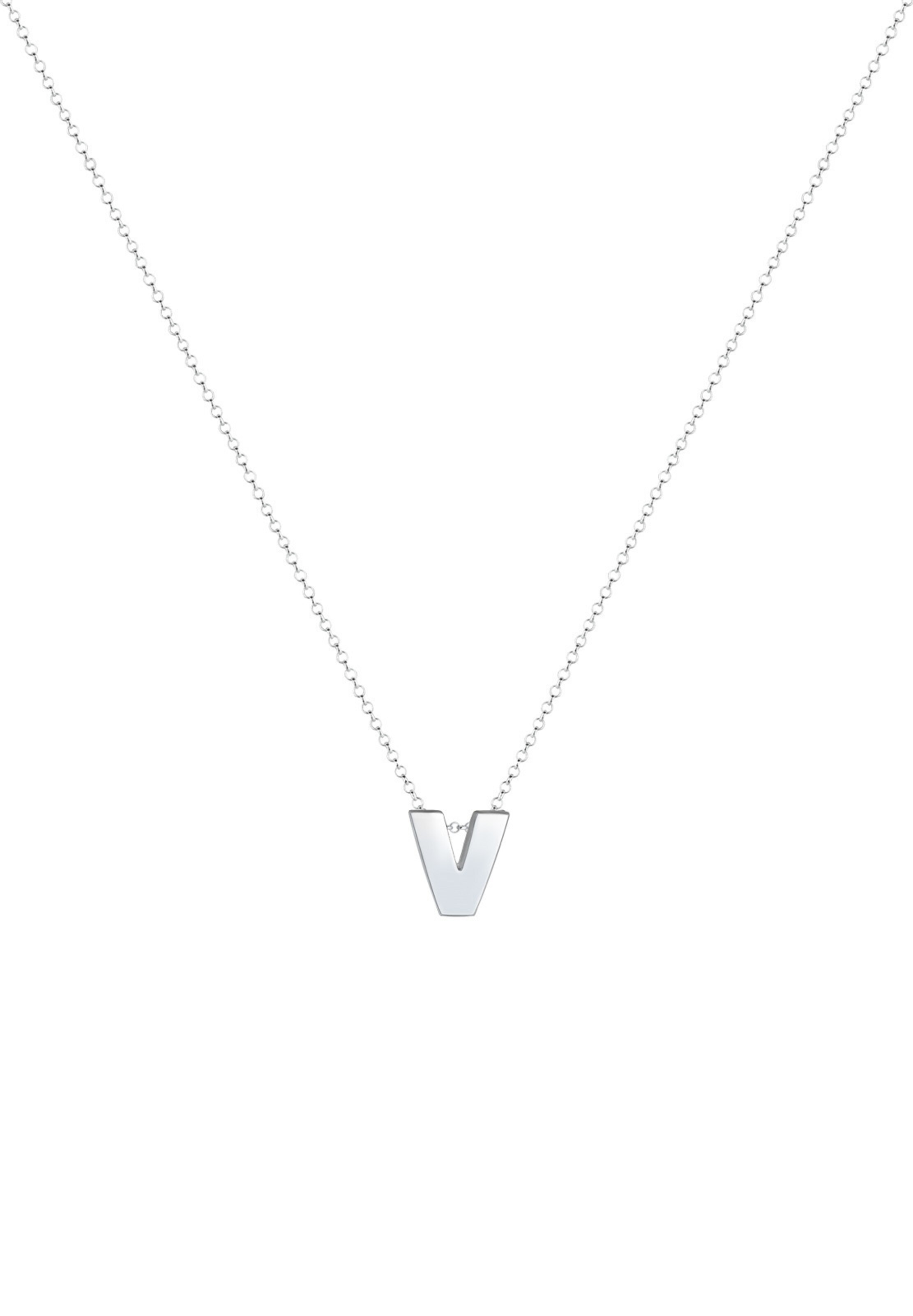 Chaîne 'Buchstabe V' ELLI en argent