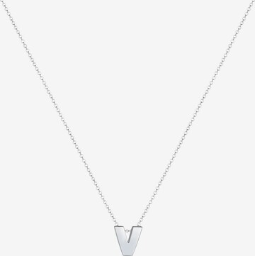 ELLI Necklace 'Buchstabe V' in Silver