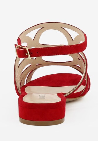 EVITA Strap Sandals in Red