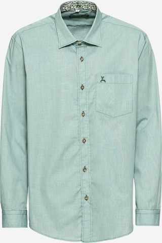 COUNTRY LINE Regular fit Traditional Button Up Shirt in Green: front