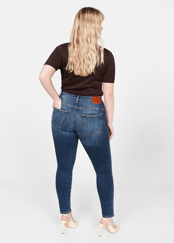 MANGO Skinny Jeans 'Irene' in Blau