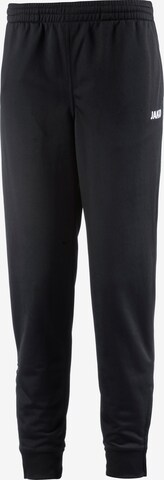 JAKO Tapered Workout Pants 'Classico' in Black: front